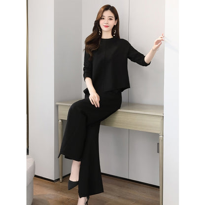Autumn New Style Wide-Leg Pants Suit