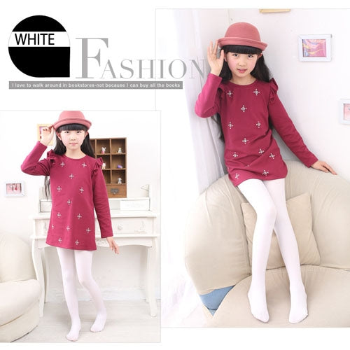 Spring Summer Autumn Solid Color Pantyhose Ballet Dance Tights for Kids