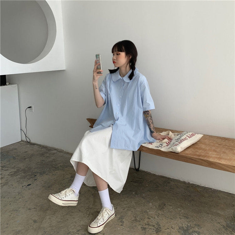 High Waist Drape Skirt Loose And Thin Mid-Length A-Line Skirt