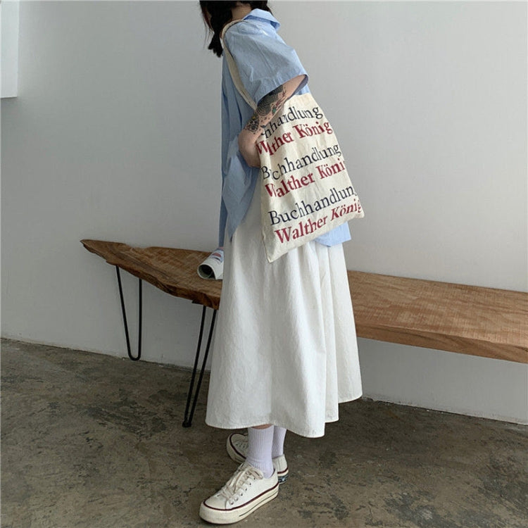 High Waist Drape Skirt Loose And Thin Mid-Length A-Line Skirt