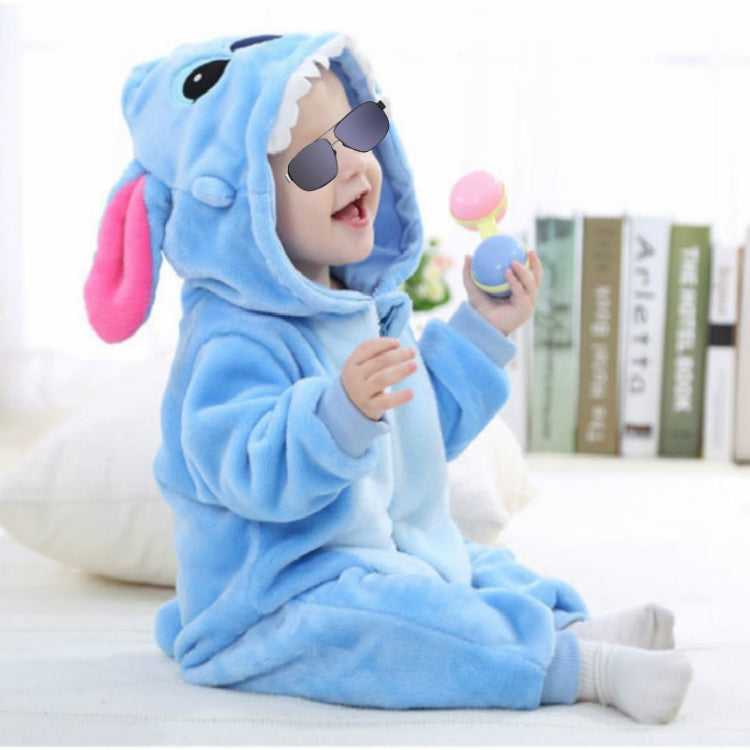 Babies Cartoon Animal Shape Flannel Jumpsuit Romper
