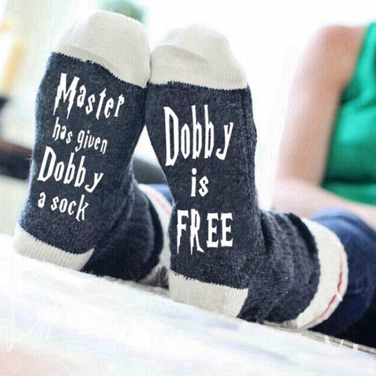 Contrast Color English Men and Women Cotton Socks