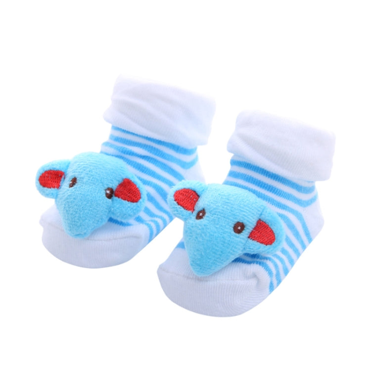 3 Pairs Cotton Cartoon Non-slip Baby Floor Socks Cute Three-Dimensional Doll Baby Toddler Socks