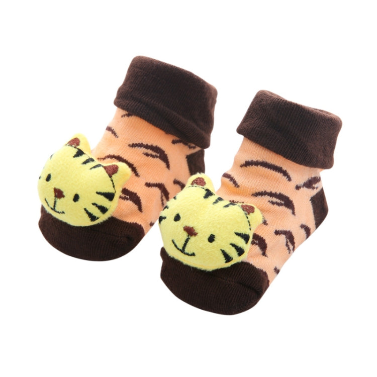 3 Pairs Cotton Cartoon Non-slip Baby Floor Socks Cute Three-Dimensional Doll Baby Toddler Socks