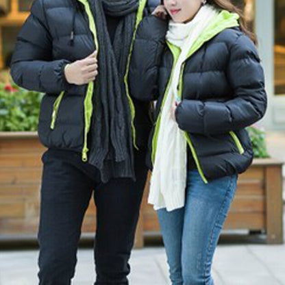 Stylish Slim Men Hooded Cotton Coat