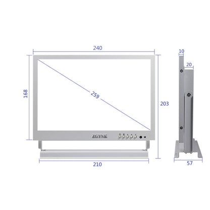 ZGYNK TB1016 10-дюймовый ЖК-дисплей для ушной диагностики, видеорегистратор высокой четкости, вилка для США