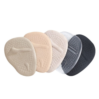 5 Pairs Sweat-Absorbent Breathable Non-Slip Forefoot Pad High Heels Anti-Pain Pad, Random Color Delivery