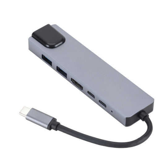 Док-станция 6-в-1 USB3.1 Type-C на HDMI+RJ45 для Nintendo Type-C