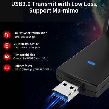 COMFAST CF-924AC V2 1200 Мбит/с двухчастотный гигабитный USB компьютерный WIFI-приемник мощная беспроводная сетевая карта