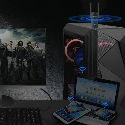COMFAST CF-924AC V2 1200 Мбит/с двухчастотный гигабитный USB компьютерный WIFI-приемник мощная беспроводная сетевая карта