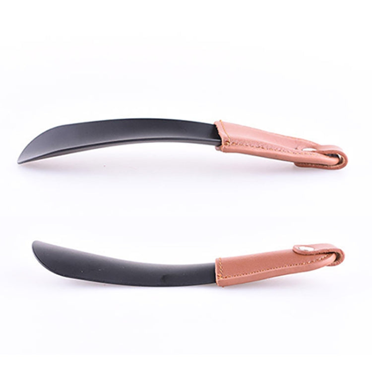 AD201 Portable Short Leather Shoehorn