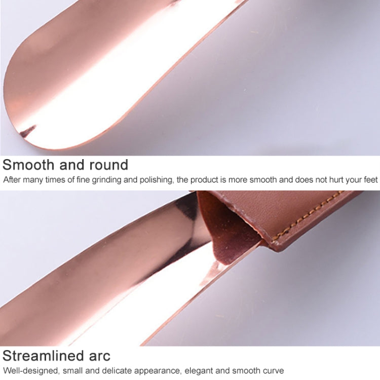 AD201 Portable Short Leather Shoehorn