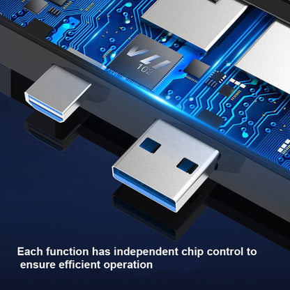 Cabledeconn T0409 Multifunctional USB 3.0 HUB Docking Station Network Cable Interface Converter