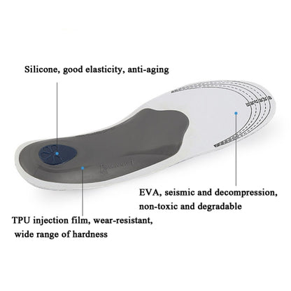 Flat Foot Valgus X-Leg Correction Insoles Men And Women Sports Insoles, Size: S (35-40)