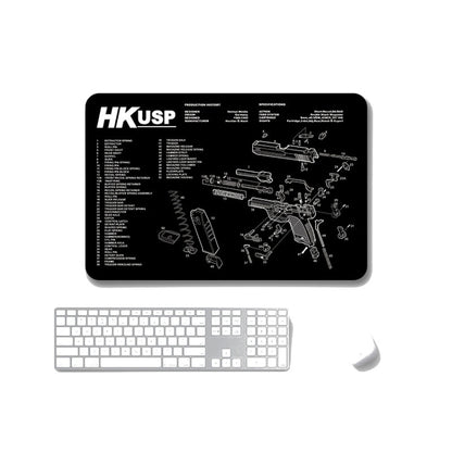 2 PCS Heat Transfer Non-Slip Single-Sided Office Gaming Mouse Pad