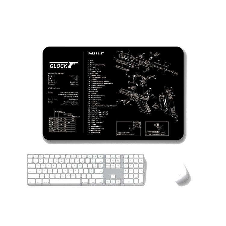 2 PCS Heat Transfer Non-Slip Single-Sided Office Gaming Mouse Pad
