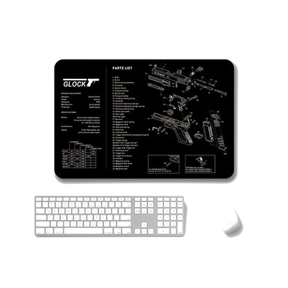 2 PCS Heat Transfer Non-Slip Single-Sided Office Gaming Mouse Pad