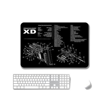 2 PCS Heat Transfer Non-Slip Single-Sided Office Gaming Mouse Pad