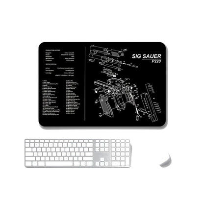 2 PCS Heat Transfer Non-Slip Single-Sided Office Gaming Mouse Pad