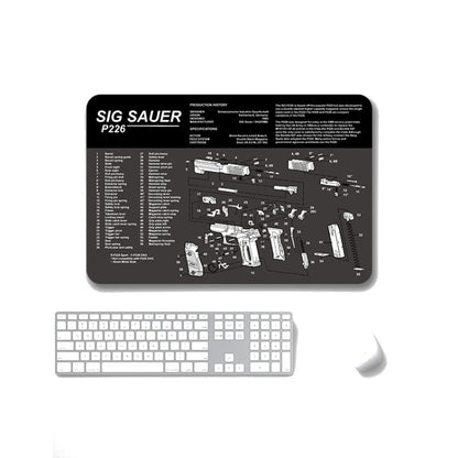 2 PCS Heat Transfer Non-Slip Single-Sided Office Gaming Mouse Pad