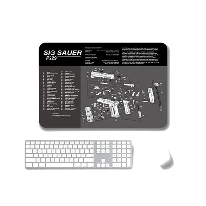 2 PCS Heat Transfer Non-Slip Single-Sided Office Gaming Mouse Pad