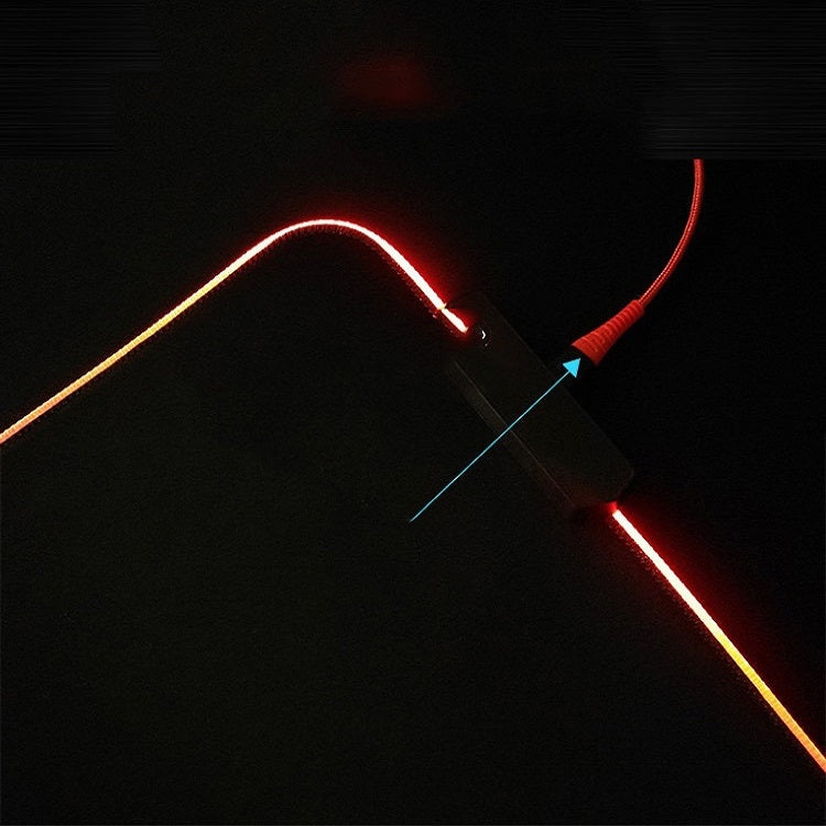 F-01 Rubber Thermal Transfer RGB Luminous Non-Slip Mouse Pad