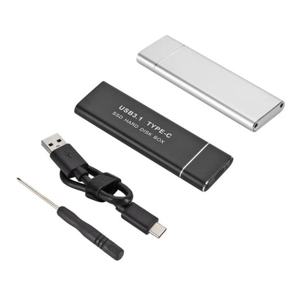 F018C M.2 NGFF To USB3.1 SSD Solid Aluminum Type-C Mobile Hard Drive Enclosure