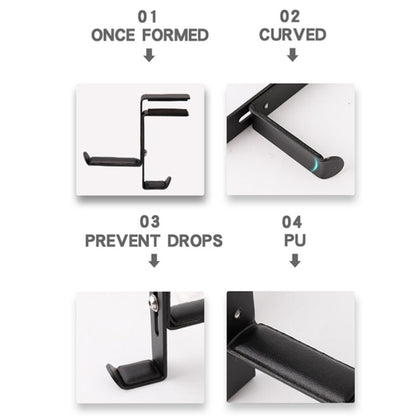 JD039 Metal Clip Earphone Holder Desktop Headset Hook