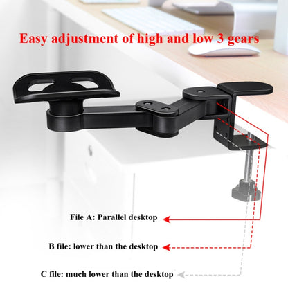 Vaydeer TJ2011 Computer Hand Bracket Mouse Pad Metal Lazy Arm Support Cantilever Wrist Pad