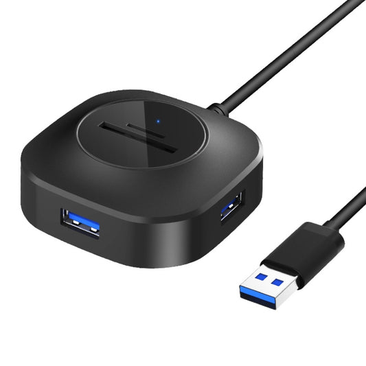 3 порта USB + устройство чтения карт TF/SD, высокоскоростной концентратор-разветвитель для компьютера и ноутбука