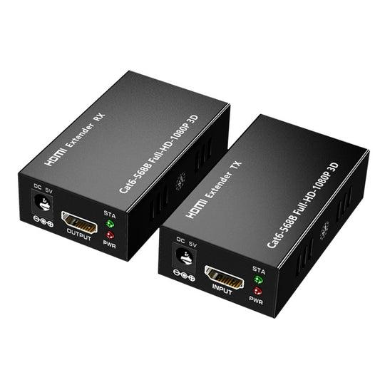 1 пара HDMI-удлинителей HW-YD60 с усилителем сигнала 1080P, эффективное расстояние: 60 м, вилка ЕС