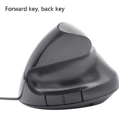 JSY-12 5 Keys USB Wired Vertical Mouse Ergonomic Wrist Brace Optical Mouse