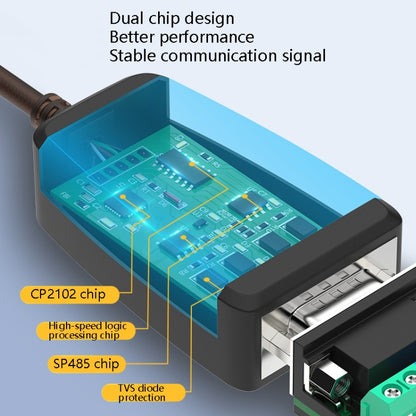 Кабель-переходник DTECH DT-5019 USB - RS485 / RS422, чип FT232, длина: