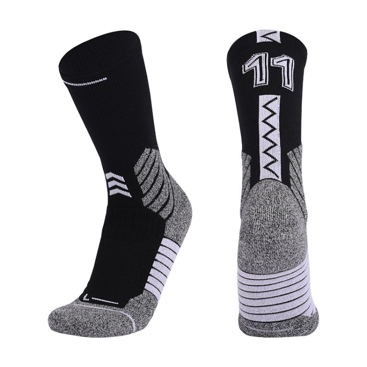 Men Terry Non-Slip Mid-Tube Sports Socks Basketball Socks