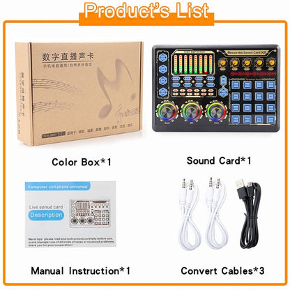 Live Microphone Equipment Sound Card