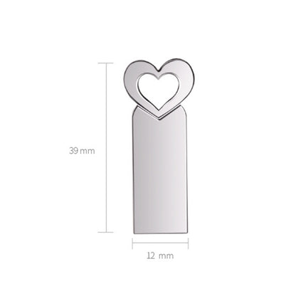 Zshqu2 Heart-Shaped USB 2.0 High Speed ??Metal USB Flash Drives