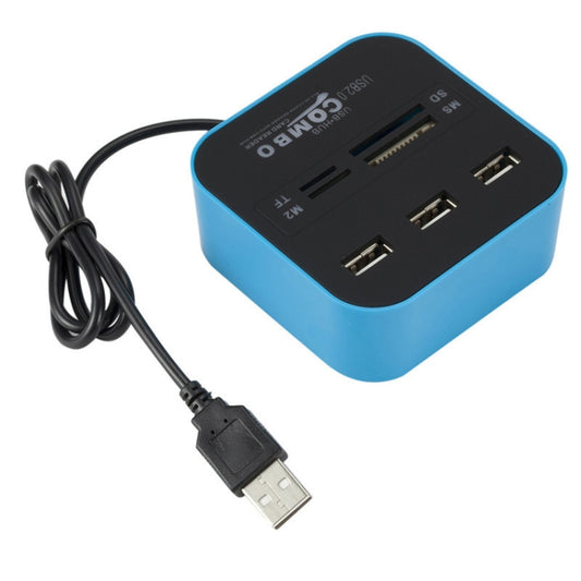7-в-1 комбинированный USB 2.0 концентратор-ридер