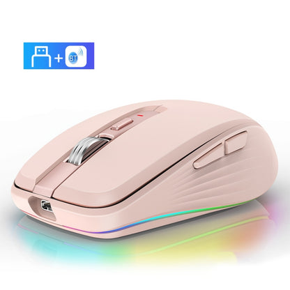 Fmouse M303 2400DPI Bluetooth&2.4G Dual Modes Rechargeable RGB Mouse