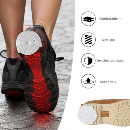2 Pairs Sole Wear-Resistant Rubber Cuttable Sports Anti-Slip Sticker