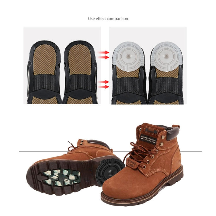 2 Pairs Sole Wear-Resistant Rubber Cuttable Sports Anti-Slip Sticker
