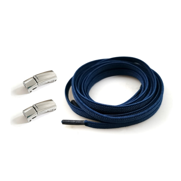 SLK28 Metal Magnetic Buckle Elastic Free Tied Laces, Style: Gold Magnetic Buckle
