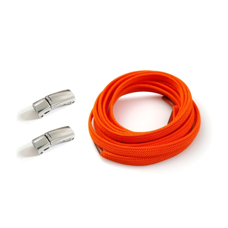 SLK28 Metal Magnetic Buckle Elastic Free Tied Laces, Style: Gold Magnetic Buckle