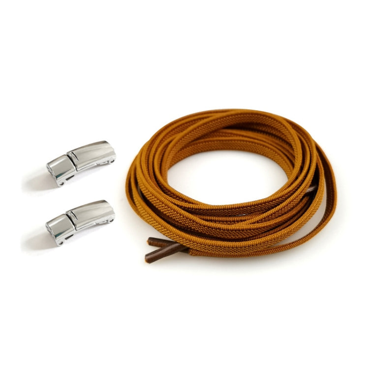 SLK28 Metal Magnetic Buckle Elastic Free Tied Laces, Style: Gold Magnetic Buckle