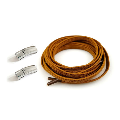 SLK28 Metal Magnetic Buckle Elastic Free Tied Laces, Style: Gold Magnetic Buckle