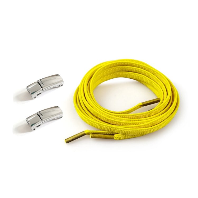 SLK28 Metal Magnetic Buckle Elastic Free Tied Laces, Style: Gold Magnetic Buckle