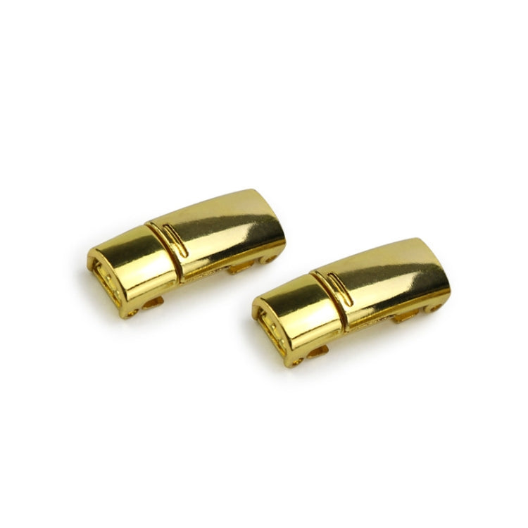 SLK28 Metal Magnetic Buckle Elastic Free Tied Laces, Style: Gold Magnetic Buckle