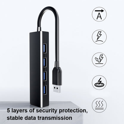 Конвертер-концентратор на 4 порта USB 2.0, длина кабеля: 15 см, стиль: