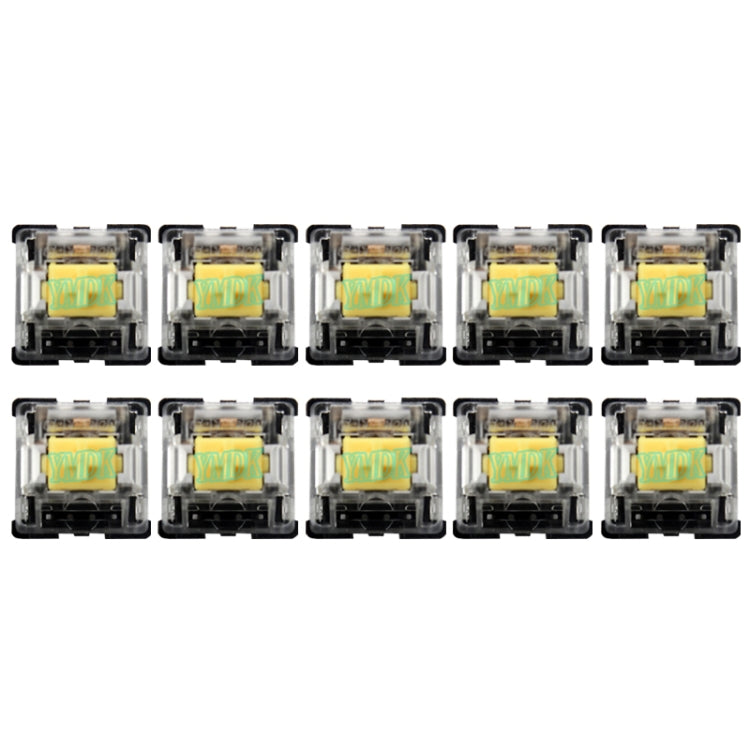 10 PCS Gateron G Shaft Black Bottom Transparent Shaft Cover Axis Switch, Style: