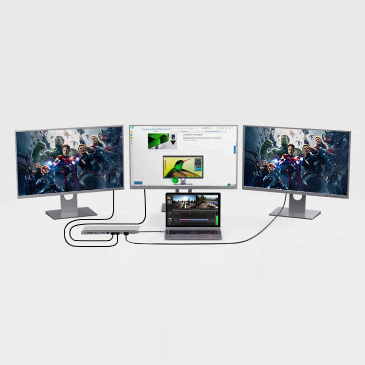 12 In 1 Type C Laptop Smart Docking Station