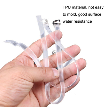 Transparent Silicone Invisible High Heels Leather Shoes Anti-Heel Laces
